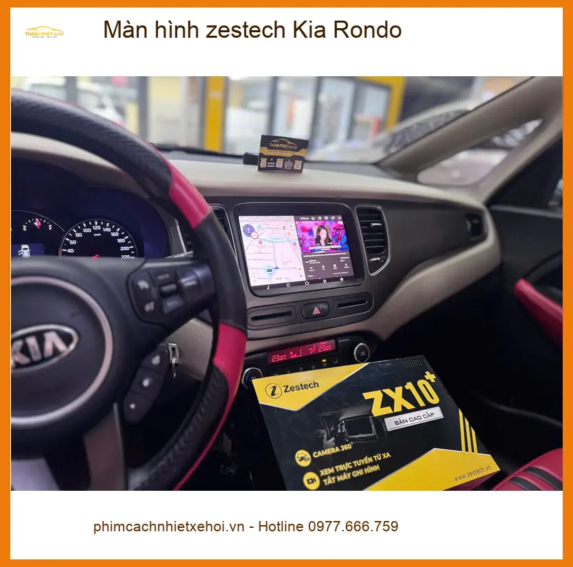 Chị Thảo nâng cấp màn hình Zestech Kia Rondo tại Quận 9, trải nghiệm mới