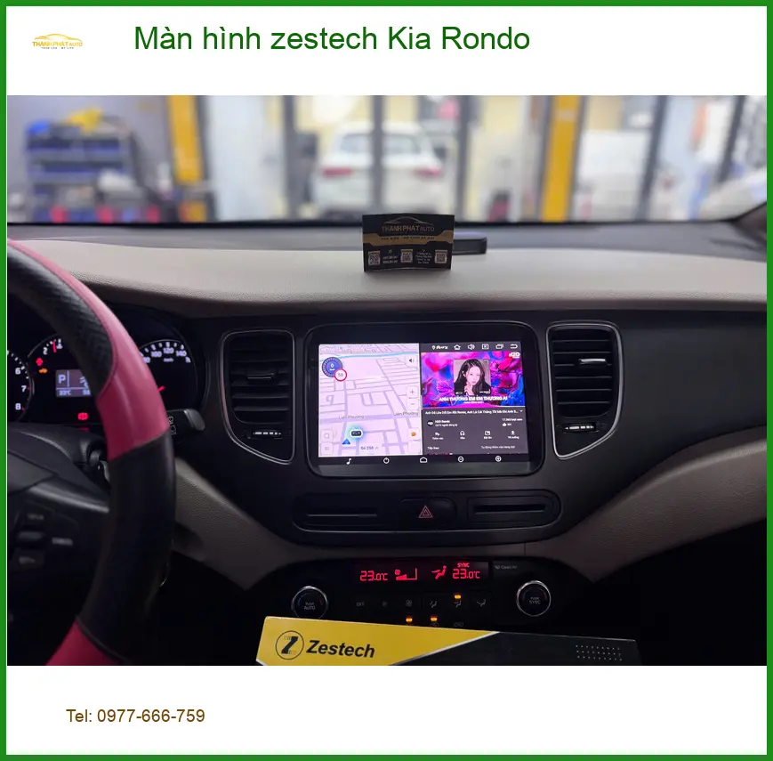 Chị Thảo nâng cấp màn hình Zestech Kia Rondo tại Quận 9, trải nghiệm mới ảnh thực tế 2