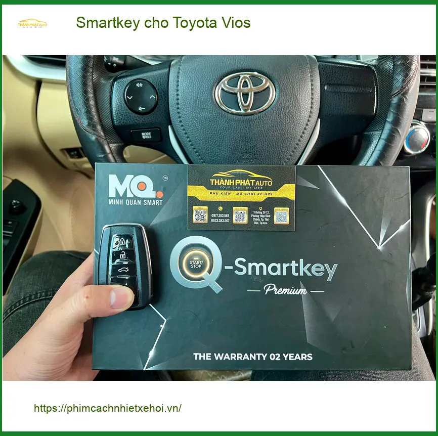 Anh Quang thay Smartkey cho Toyota Vios vì chìa khóa cũ hao pin nhanh tại Thủ Đức