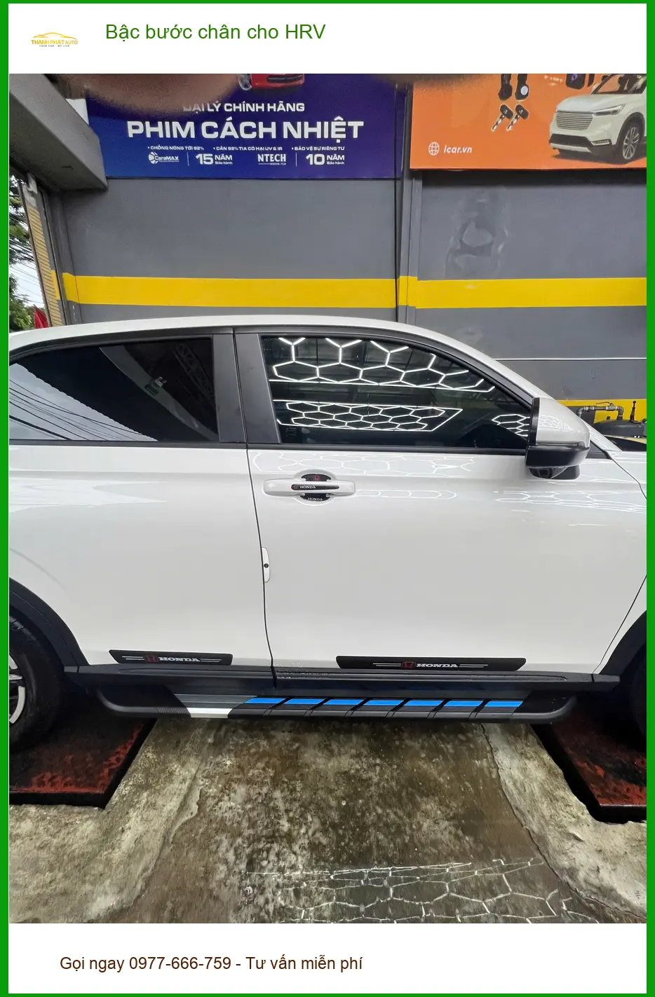 Chị Thảo lắp bậc bước chân cho Honda HRV tại Quận 9 để người nhà dễ dàng lên xuống xe hơn ảnh thực tế 3