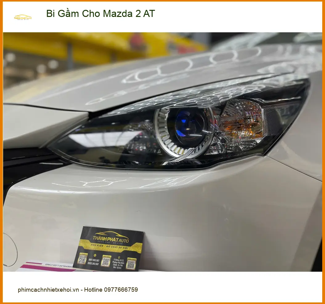 Anh Long độ Bi Gầm cho Mazda 2 AT tại Quận 9 để cải thiện tầm nhìn ban đêm ảnh thực tế 2