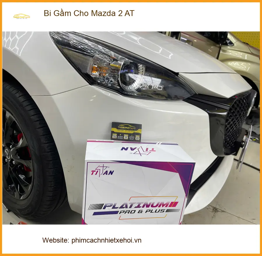 Anh Long độ Bi Gầm cho Mazda 2 AT tại Quận 9 để cải thiện tầm nhìn ban đêm ảnh thực tế 3
