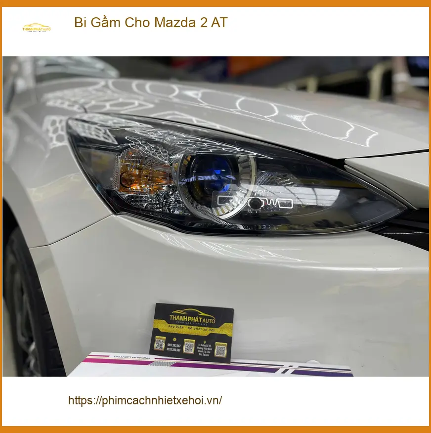 Anh Long độ Bi Gầm cho Mazda 2 AT tại Quận 9 để cải thiện tầm nhìn ban đêm ảnh thực tế 5