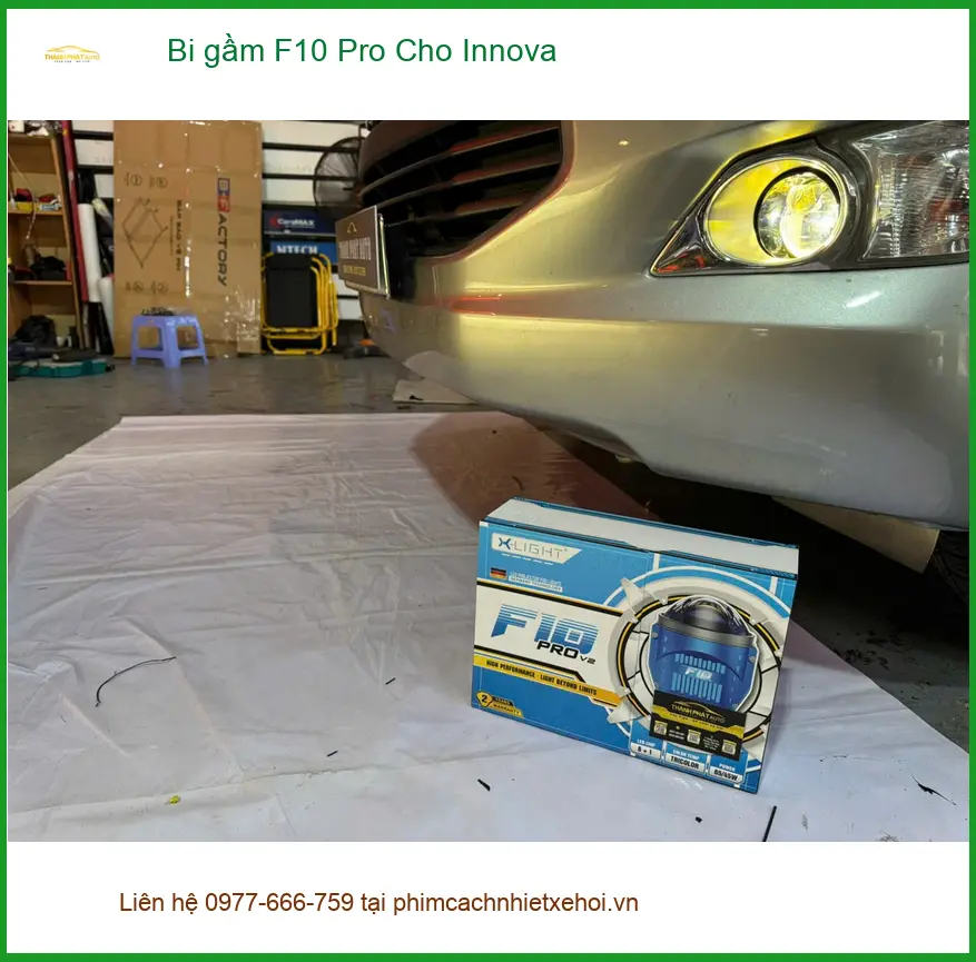 Anh Tùng lắp Bi gầm F10 Pro cho Innova tại Quận Thủ Đức vì đèn zin yếu