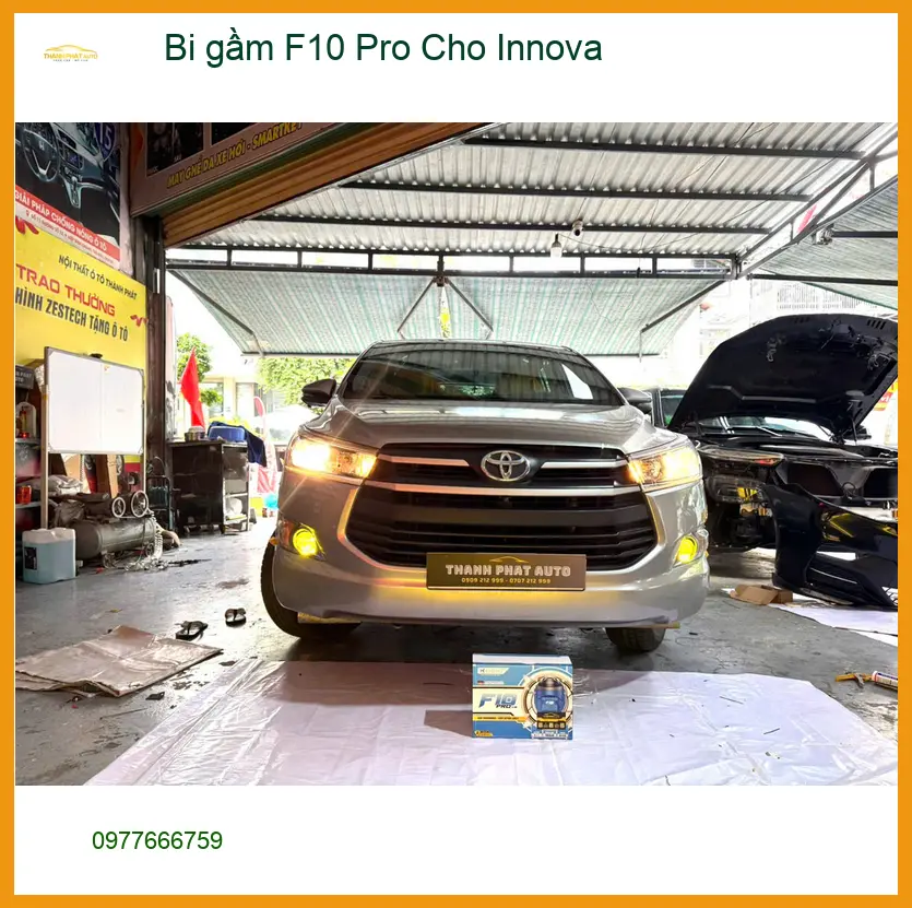 Anh Tùng lắp Bi gầm F10 Pro cho Innova tại Quận Thủ Đức vì đèn zin yếu ảnh thực tế 3
