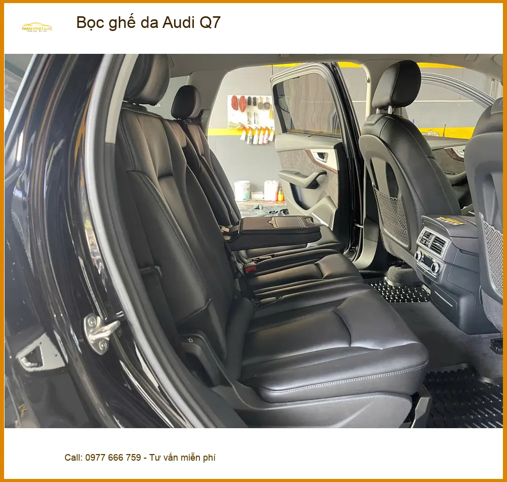 Anh Kiên bọc ghế da Audi Q7 Quận 9 để nội thất sang trọng hơn đón Tết ảnh thực tế 2