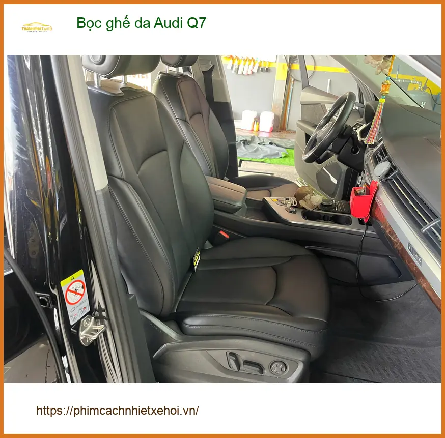 Anh Kiên bọc ghế da Audi Q7 Quận 9 để nội thất sang trọng hơn đón Tết ảnh thực tế 4