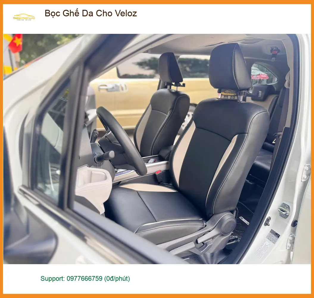 Anh Quang bọc ghế da cho Veloz tại Quận 9 để nâng tầm không gian xe ảnh thực tế 4