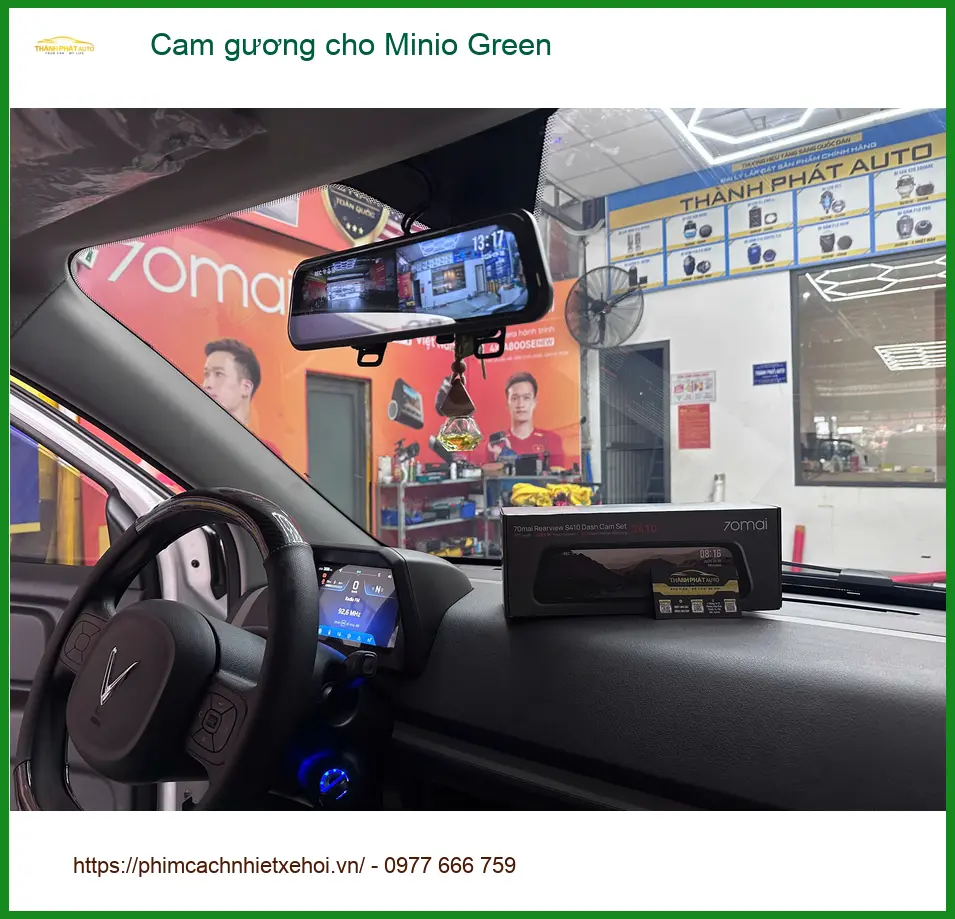 Anh Khang lắp Cam gương Minio Green tại Quận 12 để lái xe an toàn ảnh thực tế 2