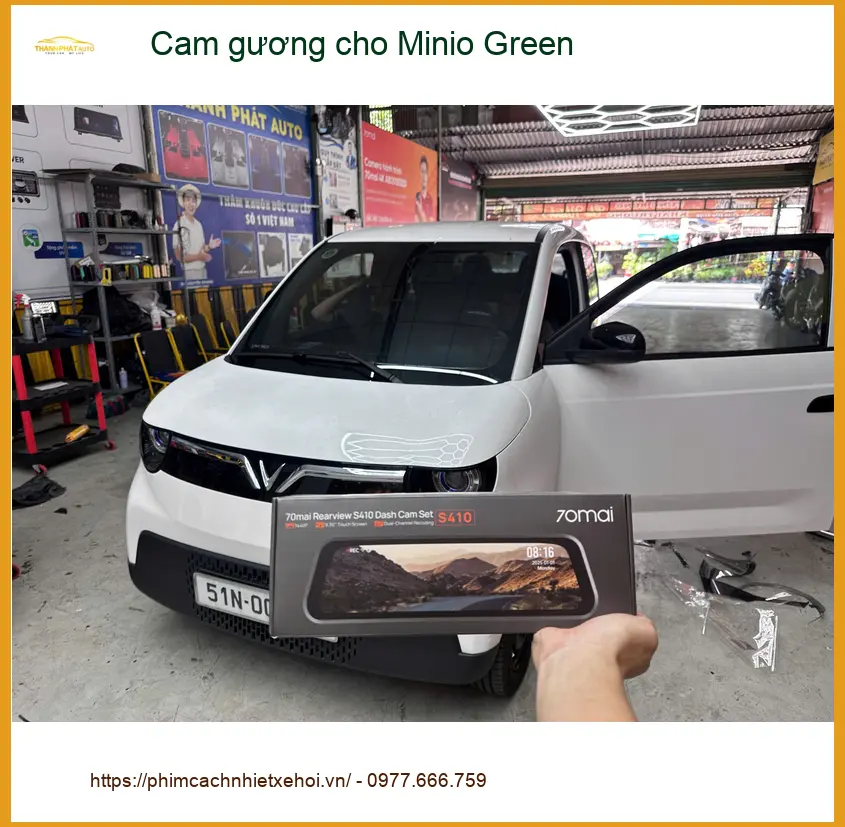 Anh Khang lắp Cam gương Minio Green tại Quận 12 để lái xe an toàn ảnh thực tế 3