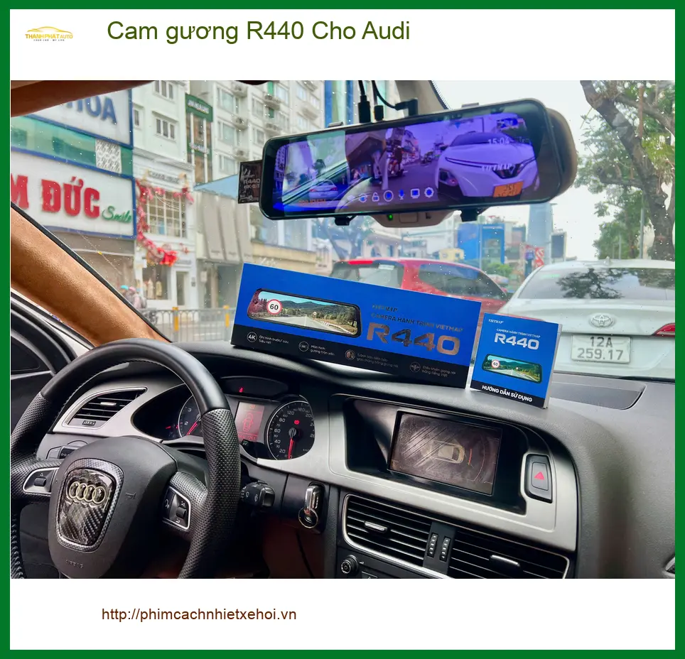 Anh Quang lắp cam gương R440 cho Audi Q5 ở Thủ Đức