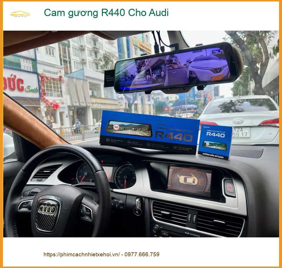 Anh Quang lắp cam gương R440 cho Audi Q5 ở Thủ Đức ảnh thực tế 2