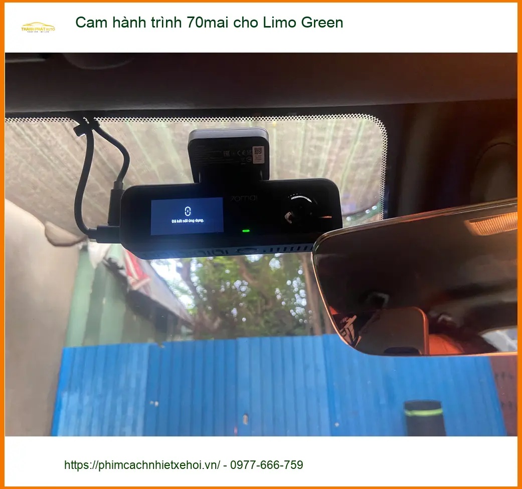 Anh Tuấn Kiệt lắp cam hành trình 70mai cho Limo Green tại Quận 12