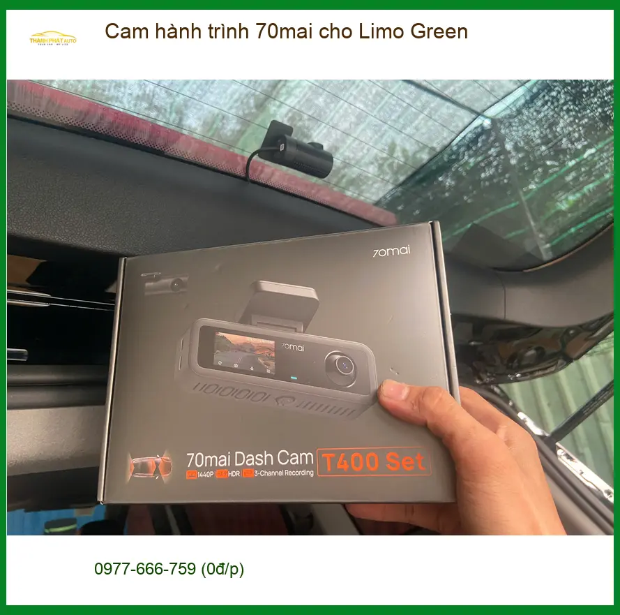 Anh Tuấn Kiệt lắp cam hành trình 70mai cho Limo Green tại Quận 12 ảnh thực tế 2