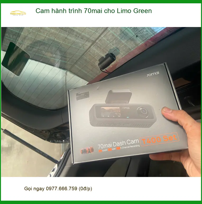Anh Tuấn Kiệt lắp cam hành trình 70mai cho Limo Green tại Quận 12 ảnh thực tế 3