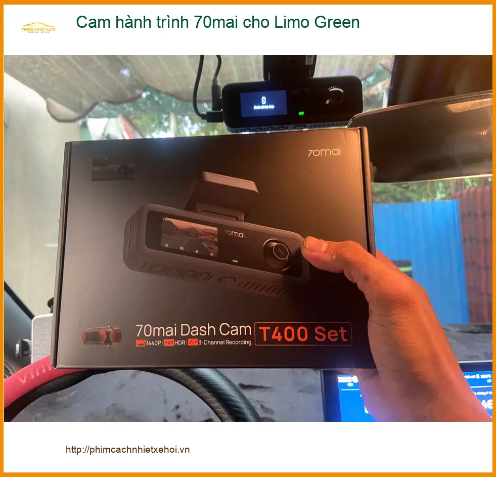 Anh Tuấn Kiệt lắp cam hành trình 70mai cho Limo Green tại Quận 12 ảnh thực tế 4
