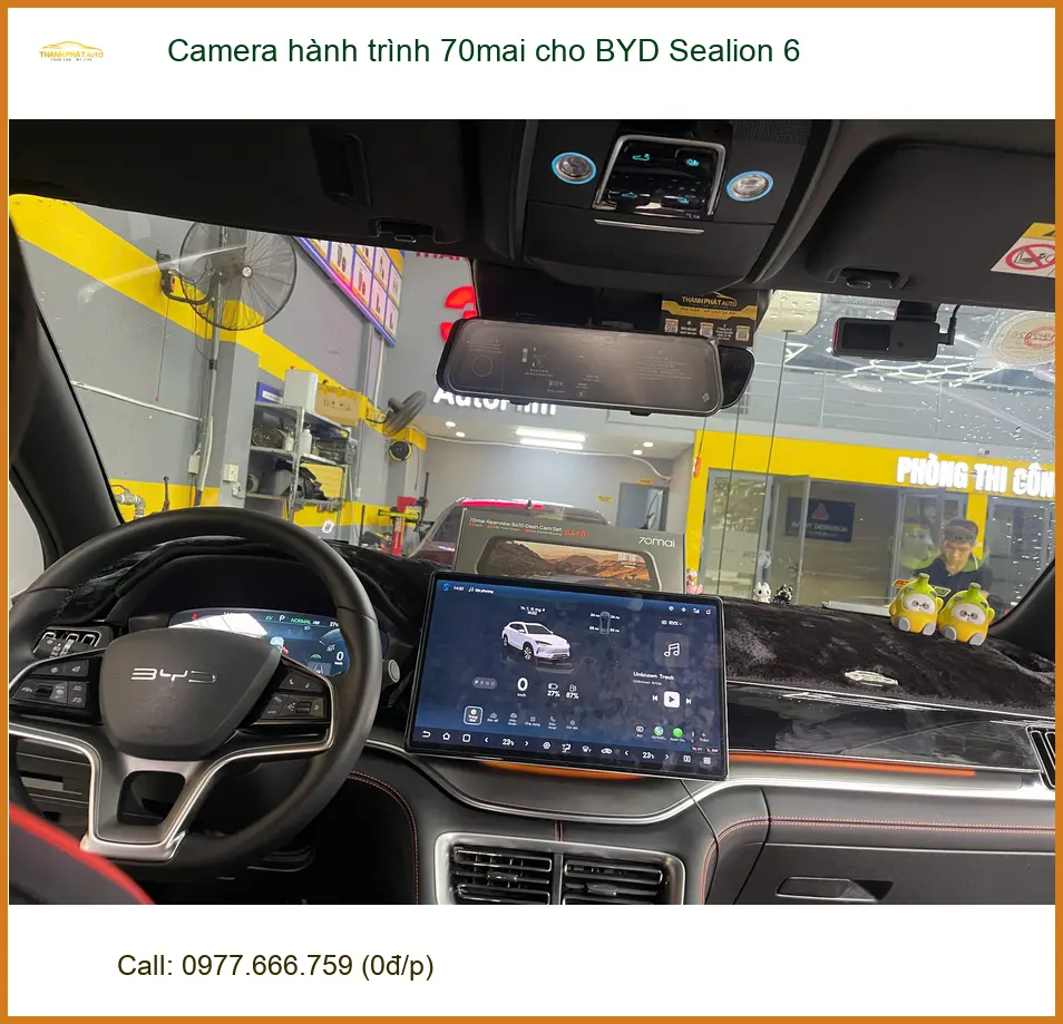 Chị Thảo lắp Camera hành trình 70mai cho BYD Sealion 6 tại Quận 9 ảnh thực tế 4