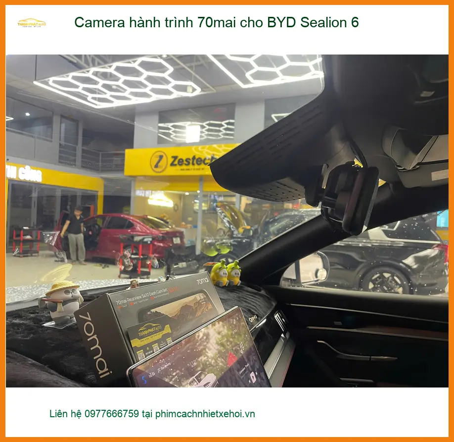 Chị Thảo lắp Camera hành trình 70mai cho BYD Sealion 6 tại Quận 9 ảnh thực tế 5