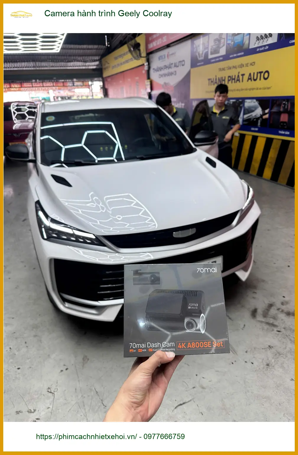Anh Minh Lắp Camera Hành Trình Geely Coolray Quận 12 Ghi Lại Mọi Khoảnh Khắc ảnh thực tế 3