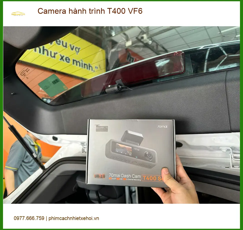 Anh Kiên lắp Camera hành trình T400 cho VinFast VF6 Quận 12 yên tâm lái ảnh thực tế 4