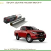 Dán phim cách nhiệt Mitsubishi Triton 2018 - Trung Tâm Lắp Đặt Uy Tín TPHCM