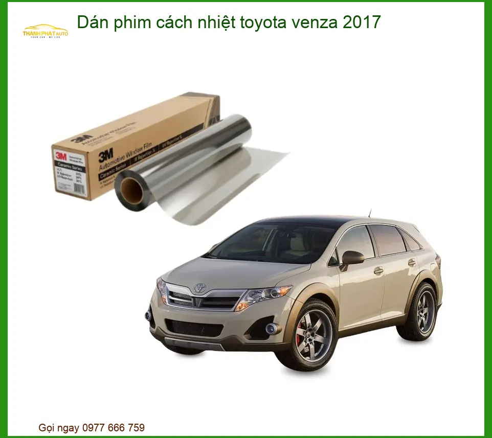 Dán Phim Cách Nhiệt Toyota Venza 2017 - Trung Tâm Thi Công Uy Tín TPHCM
