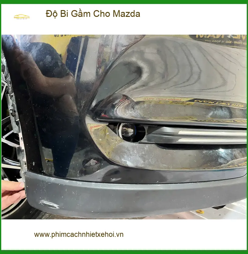 Anh Trọng độ bi gầm cho Mazda 3 vì đèn zin yếu khi đi đêm mưa tại Thủ Đức ảnh thực tế 3