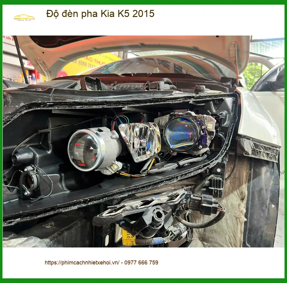 Anh Nhật độ đèn pha Kia K5 2015 tại Quận Thủ Đức để tăng sáng ảnh thực tế 3