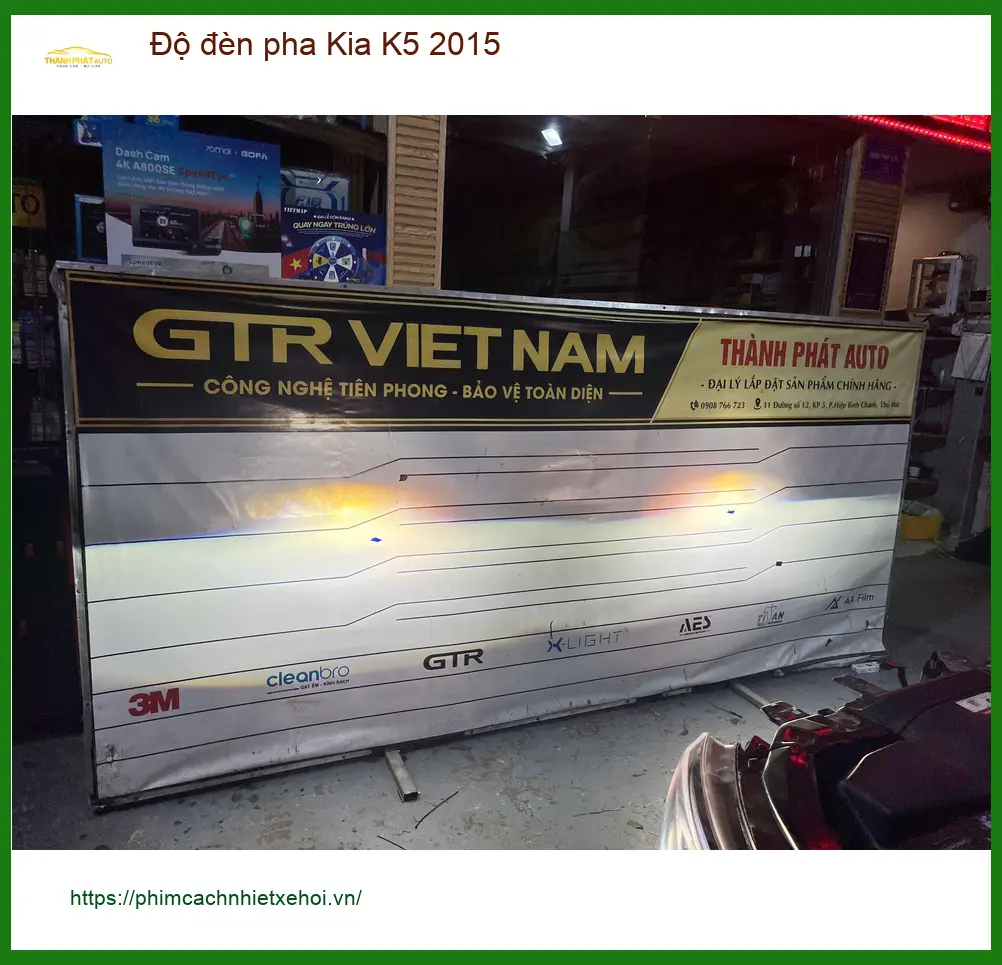 Anh Nhật độ đèn pha Kia K5 2015 tại Quận Thủ Đức để tăng sáng ảnh thực tế 4