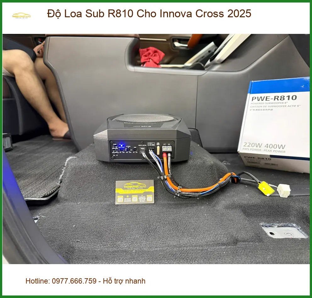 Trung tâm độ Loa Sub R810 Innova Cross 2025 Quận 12 uy tín, chính hãng