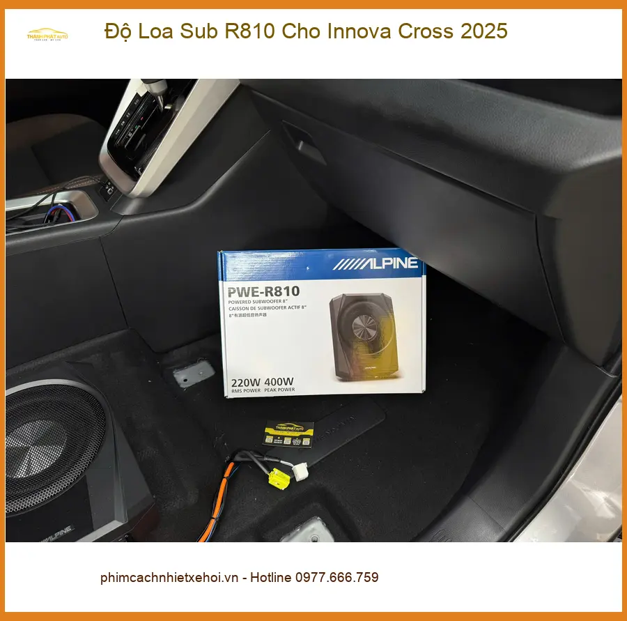 Trung tâm độ Loa Sub R810 Innova Cross 2025 Quận 12 uy tín, chính hãng ảnh thực tế 3