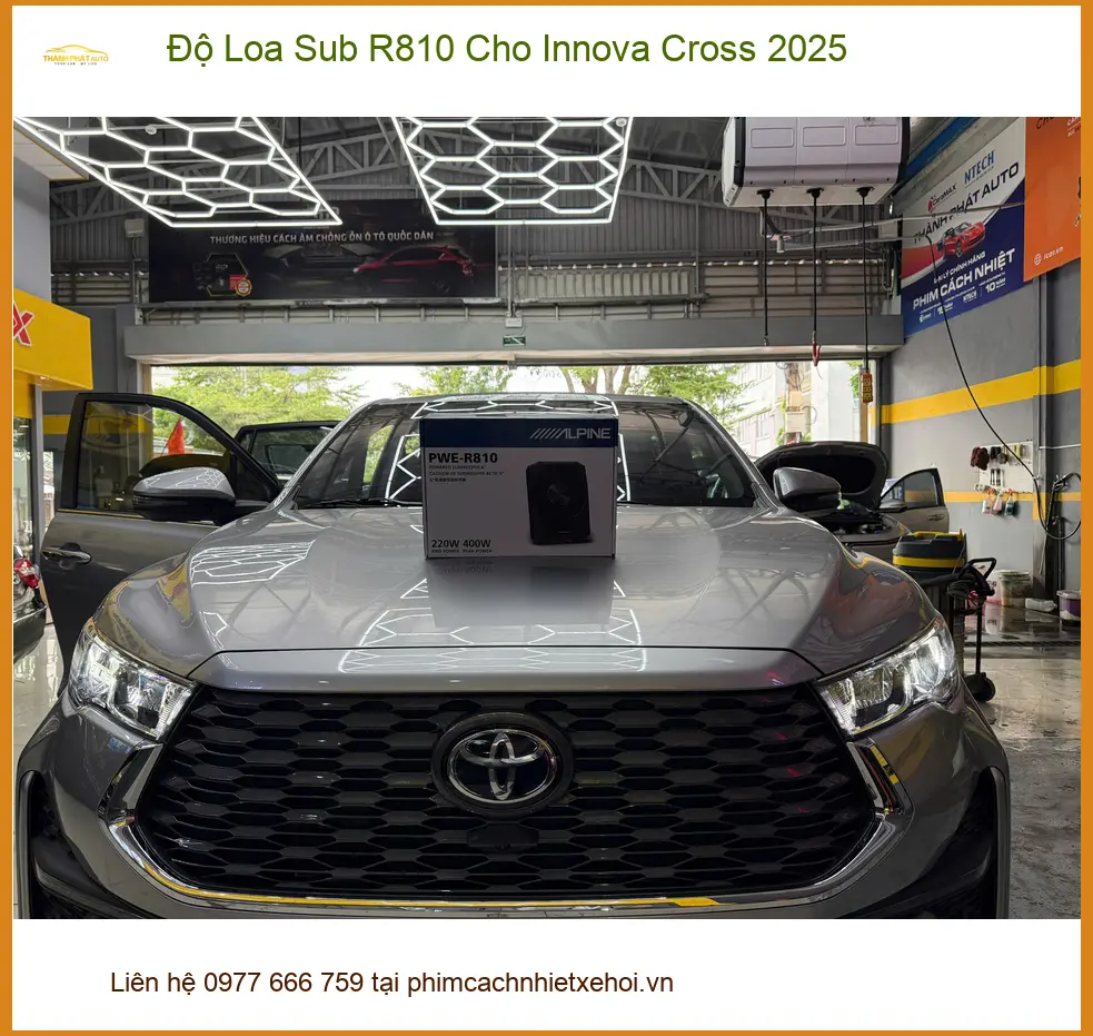 Trung tâm độ Loa Sub R810 Innova Cross 2025 Quận 12 uy tín, chính hãng ảnh thực tế 4