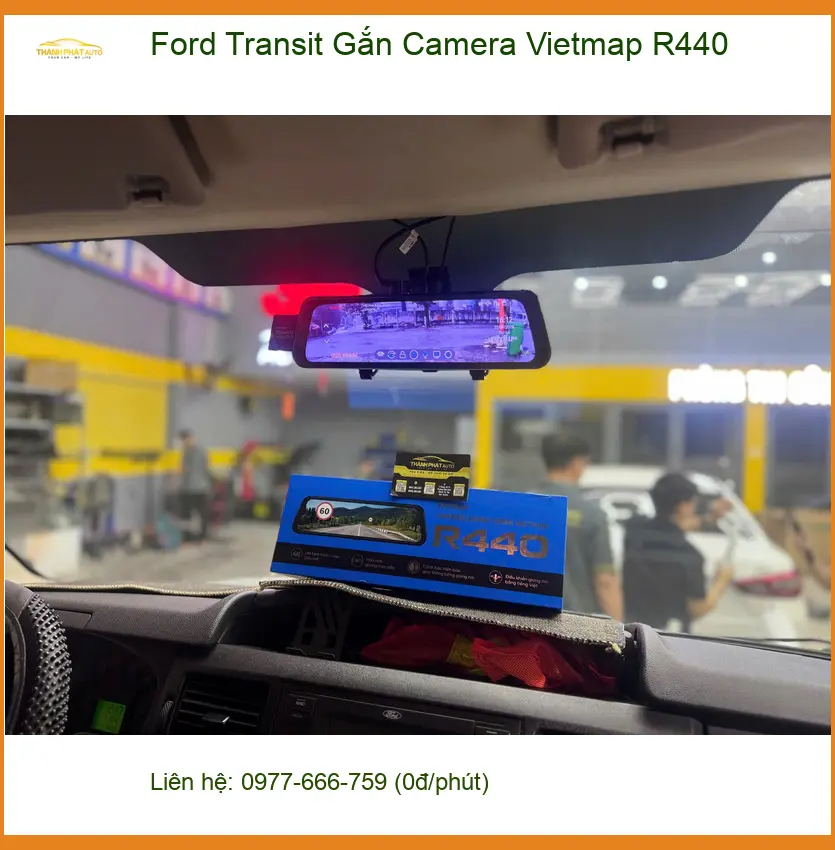 Anh Duy gắn Camera Vietmap R440 cho Ford Transit tại Quận 9 để an toàn hơn ảnh thực tế 2