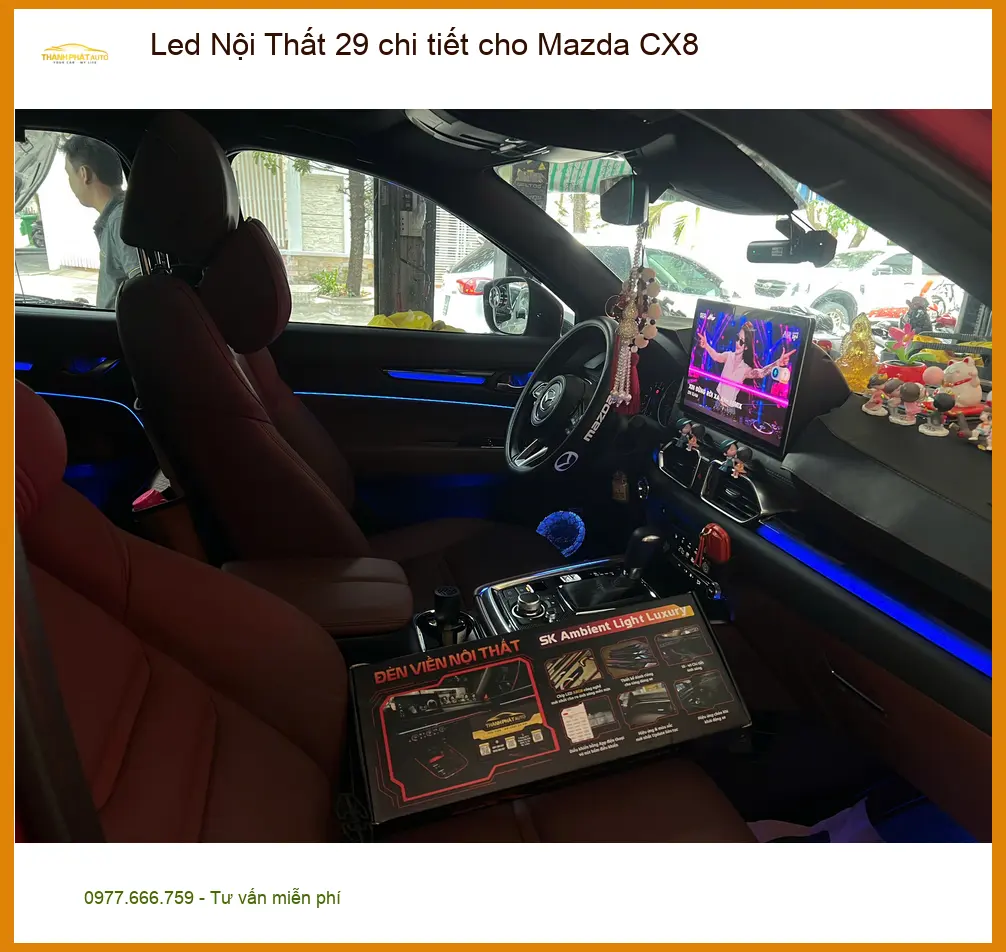 Anh Tài lắp Led Nội Thất 29 chi tiết cho Mazda CX8 tại Thủ Đức ảnh thực tế 5