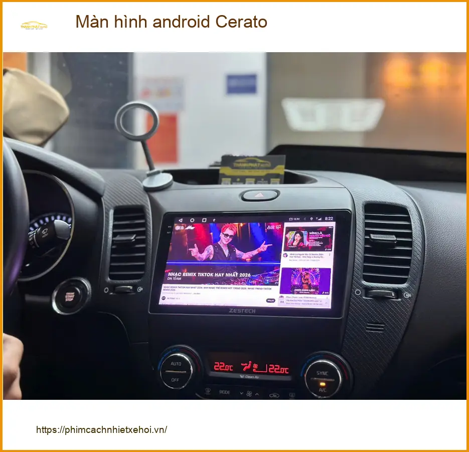 Anh Kiên nâng cấp màn hình android Cerato tại Quận 12 vì màn hình zin thiếu tính năng