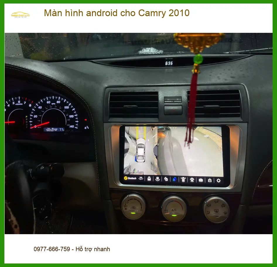 Anh Tuấn Khải lắp màn hình android cho Camry 2010 để nâng cấp tiện ích giải trí tại Quận 9 ảnh thực tế 3