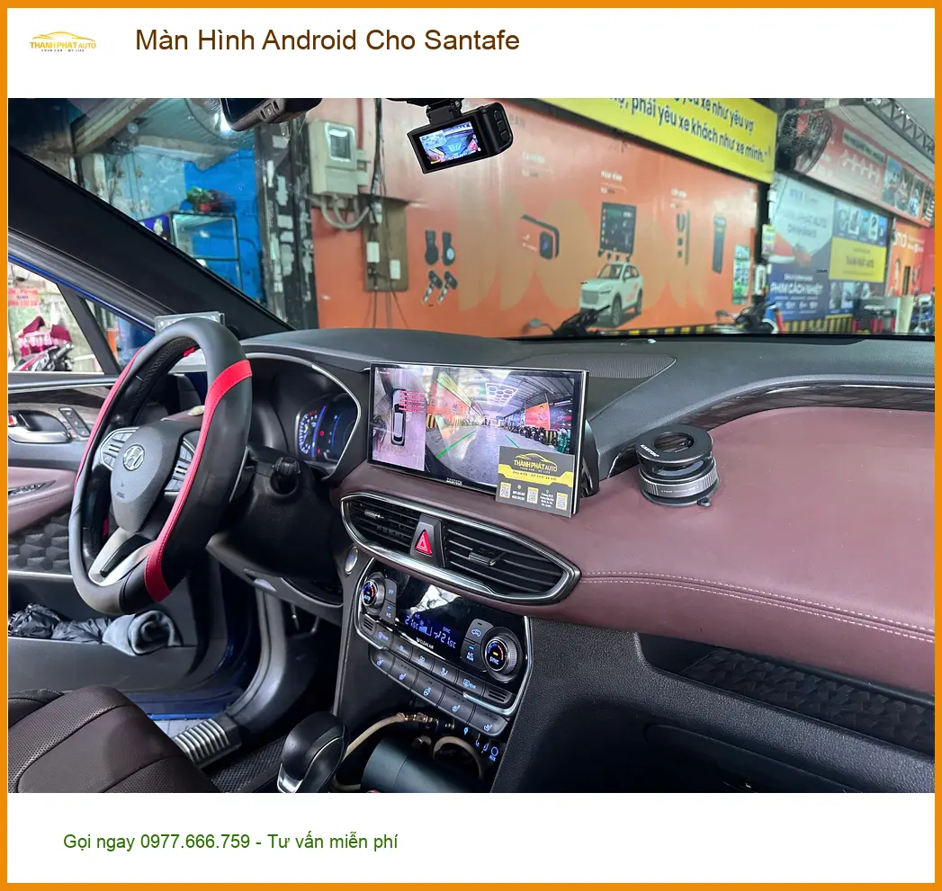 Anh Tùng nâng cấp màn hình Android cho Santafe tại Quận 12 để nâng tầm tiện ích ảnh thực tế 5