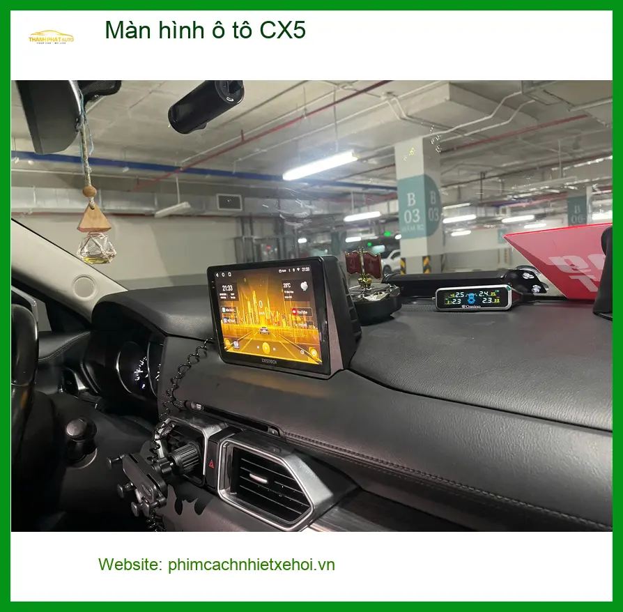 Chú Minh lắp màn hình ô tô CX5 tại Quận 9 vì màn hình zin quá cũ, khó dùng ảnh thực tế 4