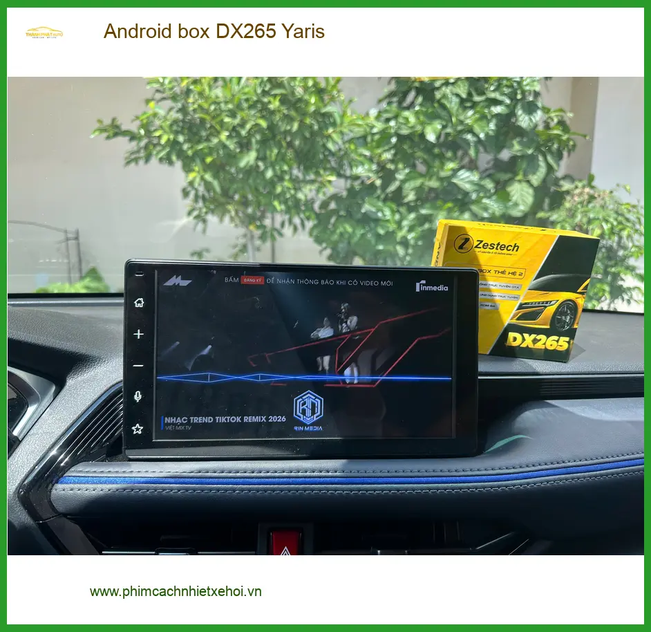 Anh Khải lắp Android box DX265 cho Yaris tại Quận 5 để nâng cấp giải trí ảnh thực tế 2