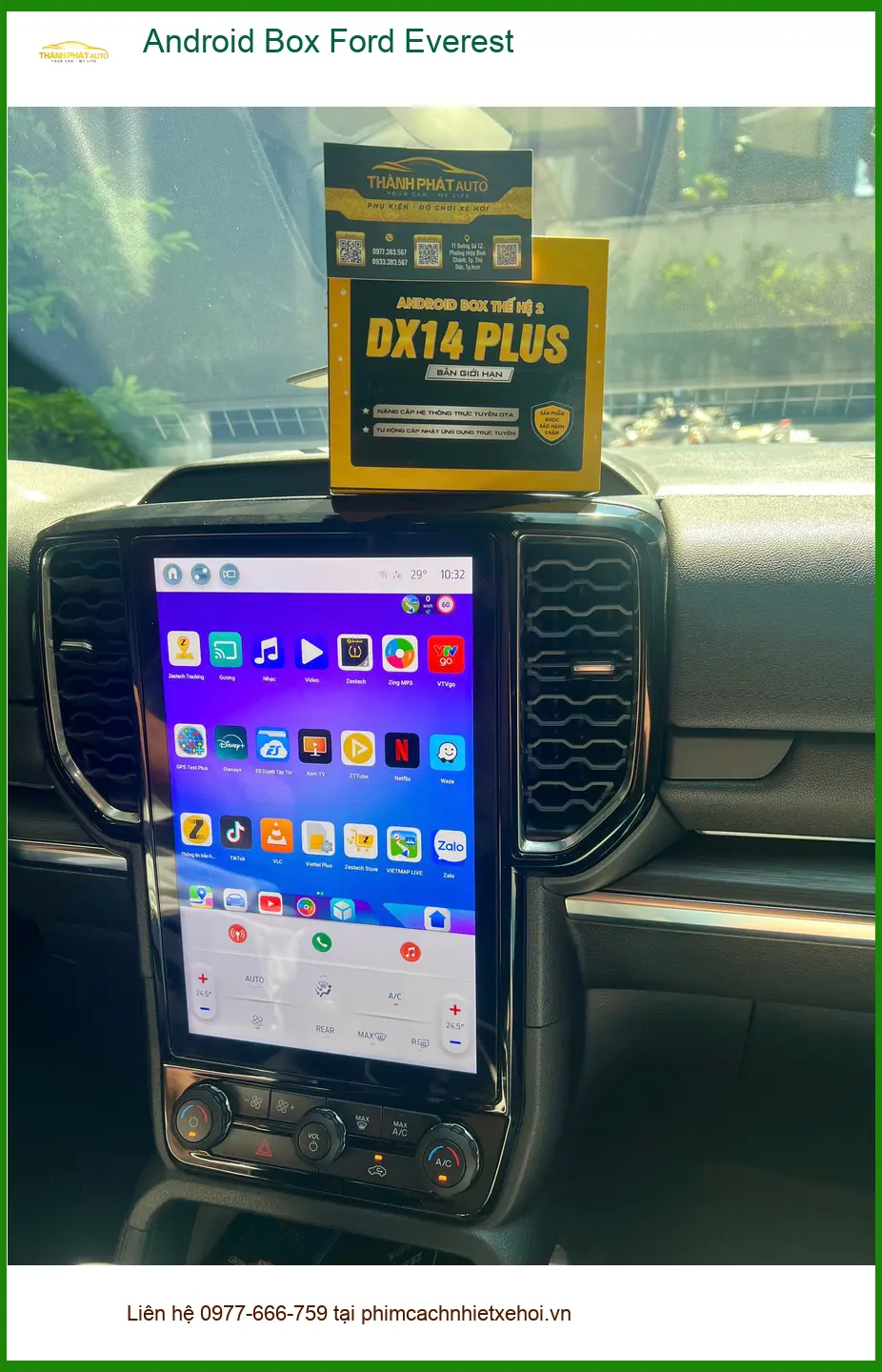 Anh Khang lắp Android Box cho Ford Everest tại Thủ Đức cần nhiều tính năng hơn