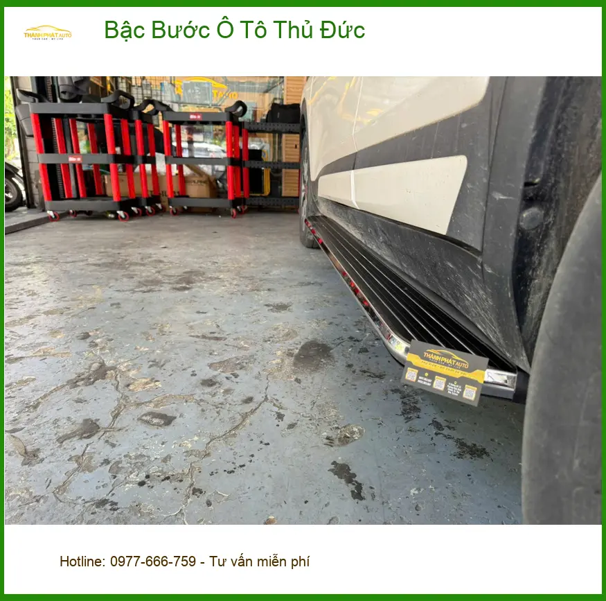Anh Quân lắp bậc bước ô tô cho Toyota Fortuner tại Thủ Đức để gia đình lên xuống xe dễ hơn ảnh thực tế 2