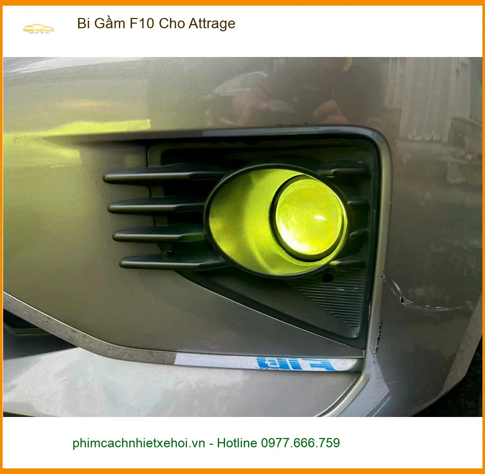 Anh Hải lắp Bi Gầm F10 cho Attrage tại Thủ Đức vì đèn zin kém sáng ảnh thực tế 2