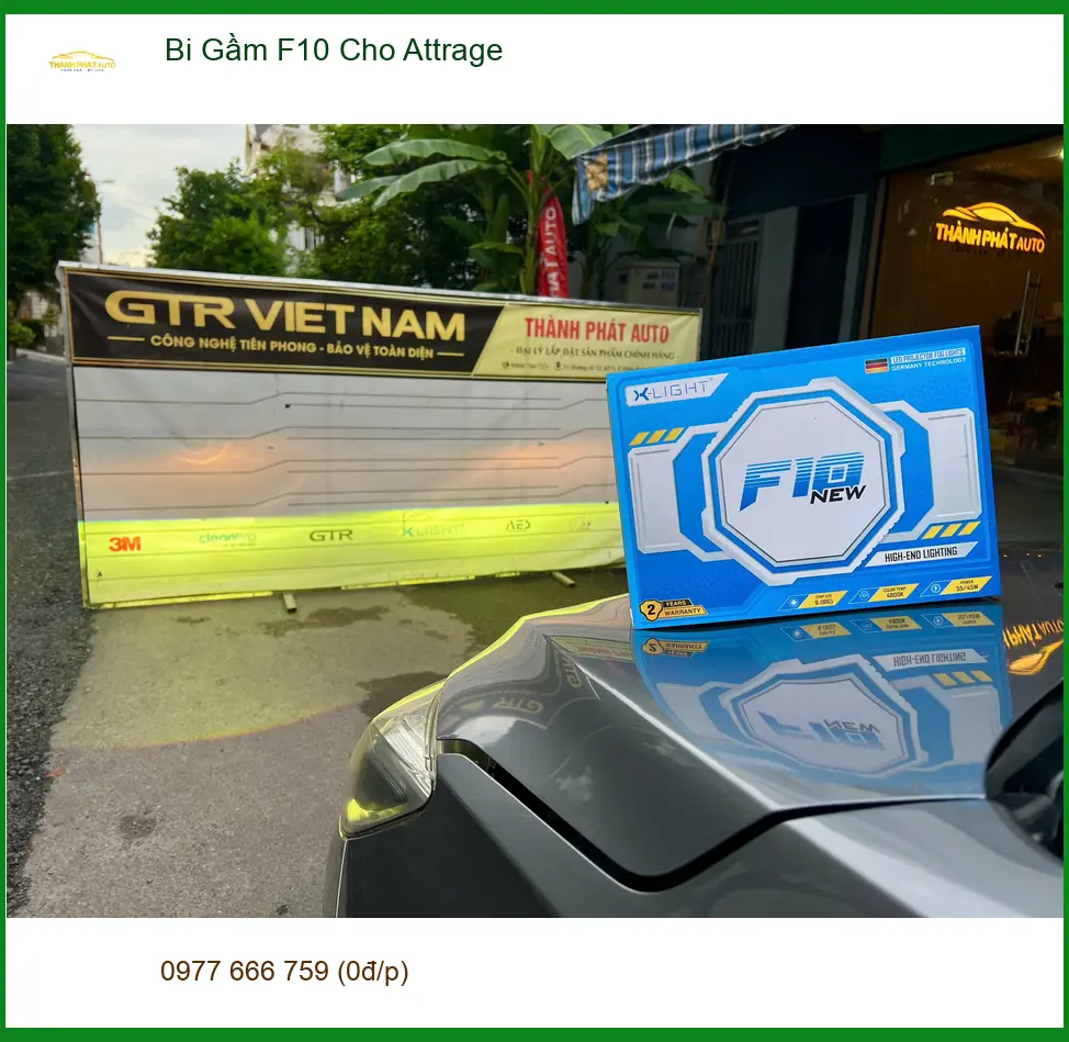 Anh Hải lắp Bi Gầm F10 cho Attrage tại Thủ Đức vì đèn zin kém sáng ảnh thực tế 3