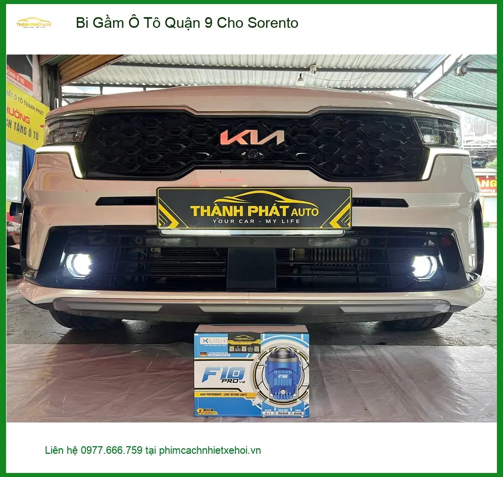 Anh Tấn lắp Bi Gầm Ô Tô Sorento tại Quận 9 để tăng sáng lái đêm an toàn hơn ảnh thực tế 2