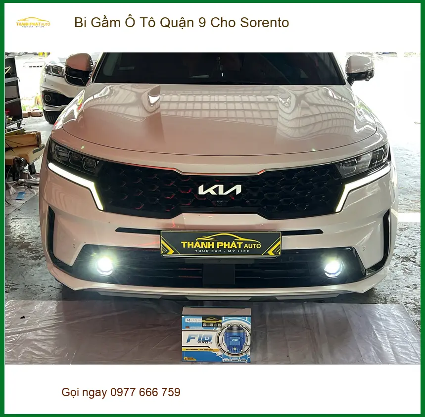 Anh Tấn lắp Bi Gầm Ô Tô Sorento tại Quận 9 để tăng sáng lái đêm an toàn hơn ảnh thực tế 5
