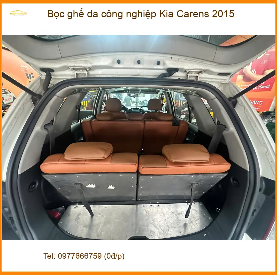 Anh Khang bọc ghế da công nghiệp Kia Carens 2015 tại Quận Tân Bình vì ghế zin xuống cấp