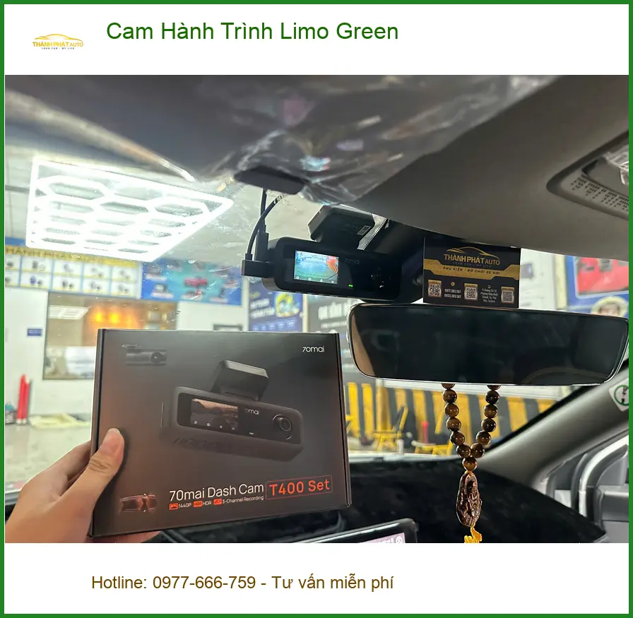 Anh Khải lắp Cam Hành Trình Limo Green cho Honda CRV tại Quận 12 ảnh thực tế 2