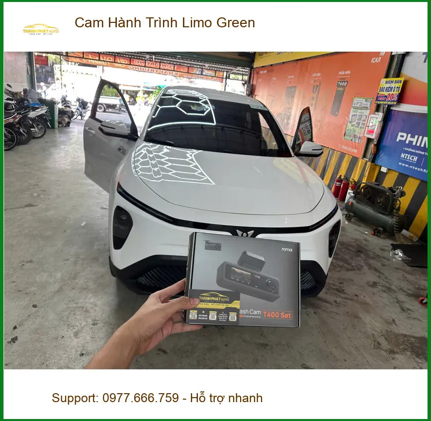 Anh Khải lắp Cam Hành Trình Limo Green cho Honda CRV tại Quận 12 ảnh thực tế 3