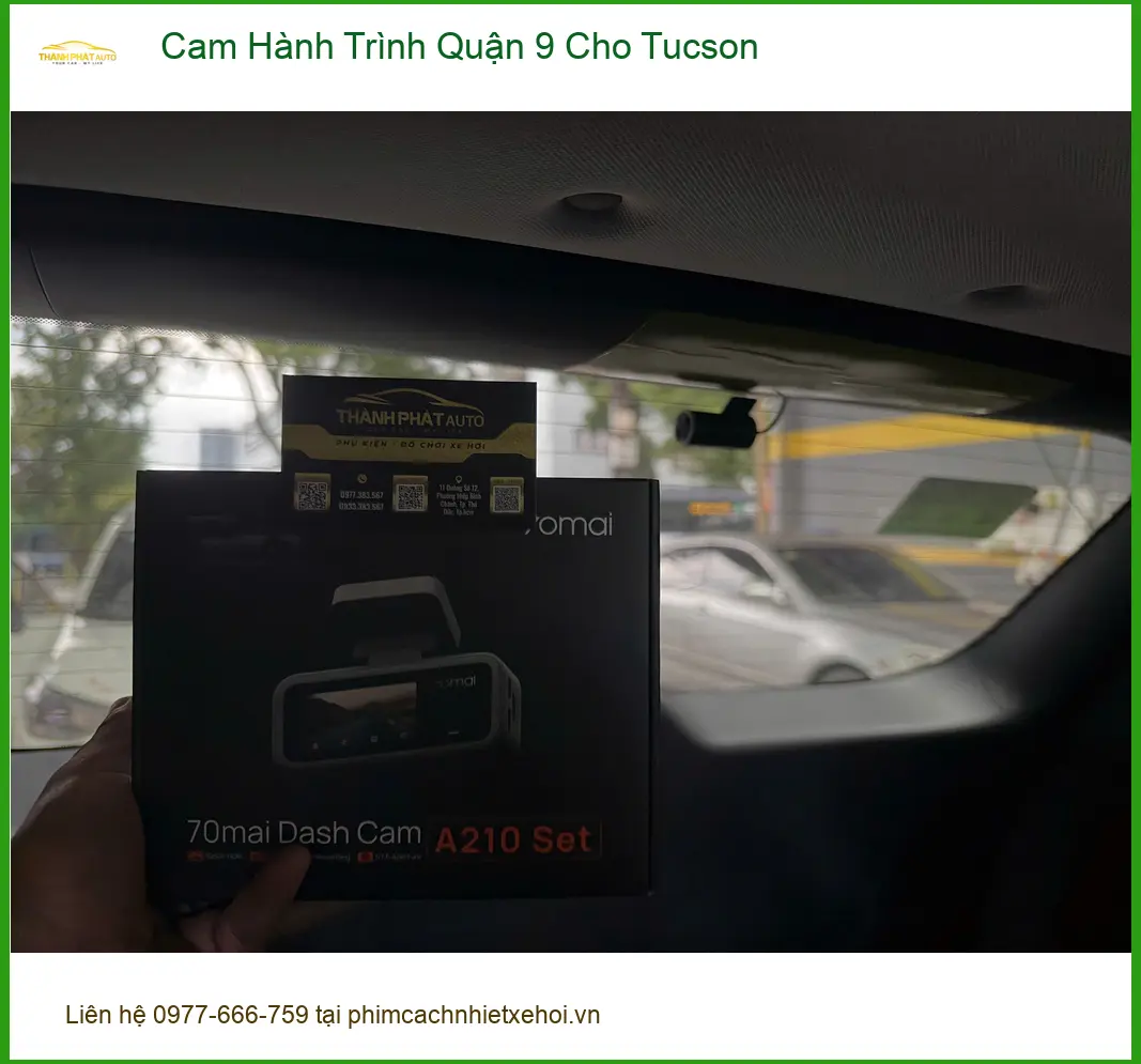 Anh Kiên lắp camera hành trình cho Tucson tại Quận 9 để an tâm hơn khi lái xe