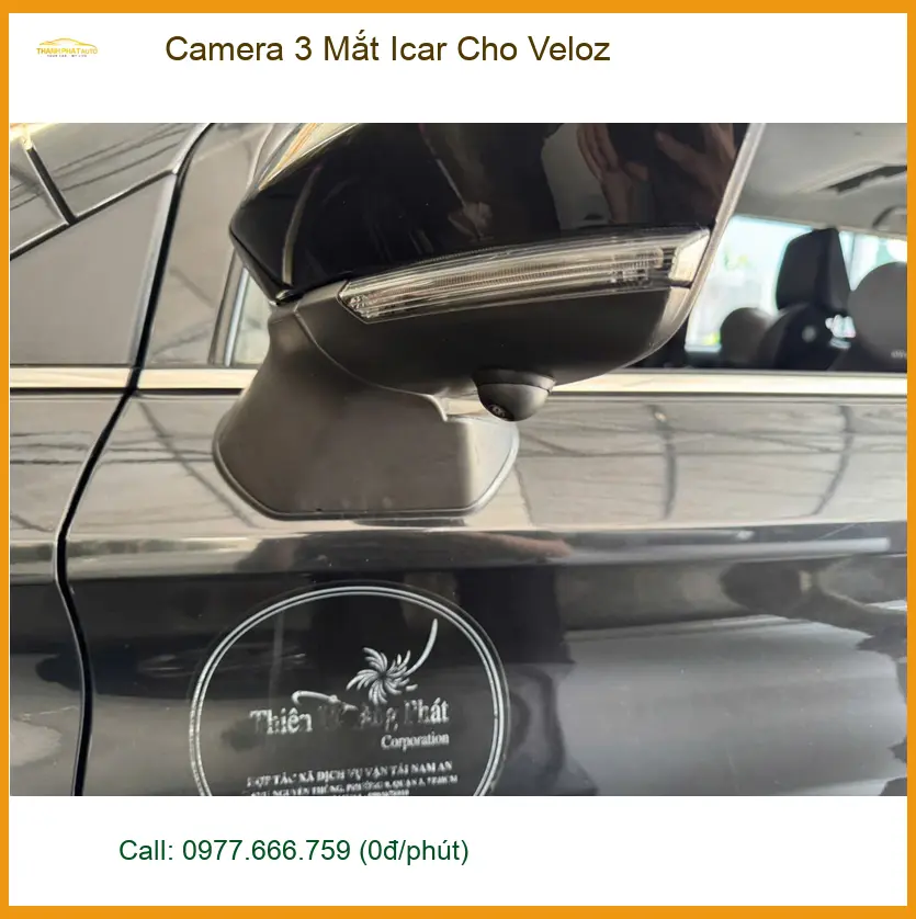 Anh Kiên lắp Camera 3 Mắt Icar cho Veloz tại Quận Thủ Đức vì lo lắng điểm mù